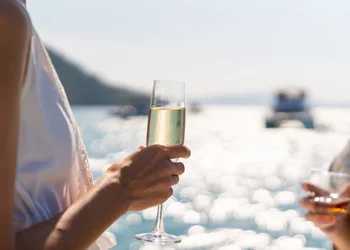Stimmungsvolle Weinprobe auf dem Bodensee       